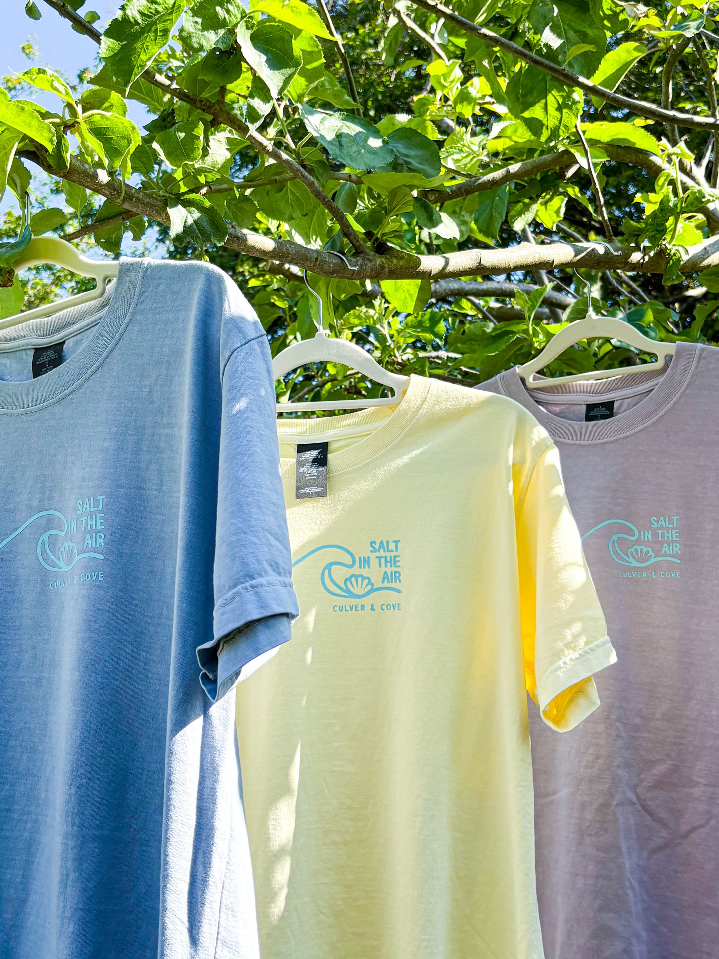 Salt in the Air Unisex Washed Tee - Buttermilk