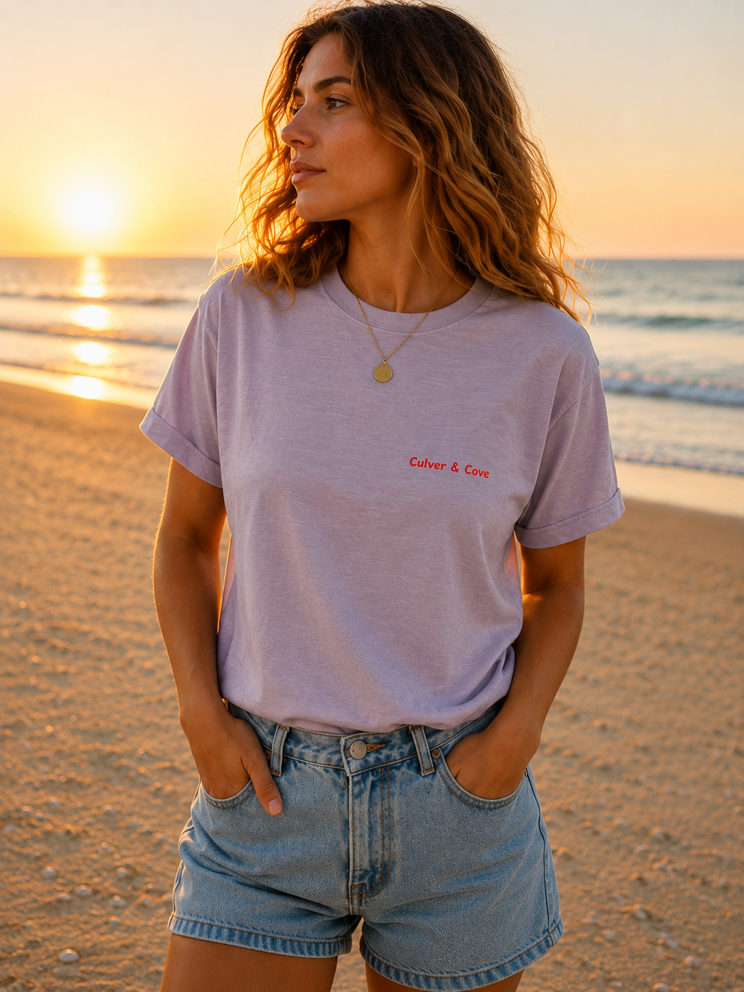 Endless Summer Vintage Wash Tee - Lavender