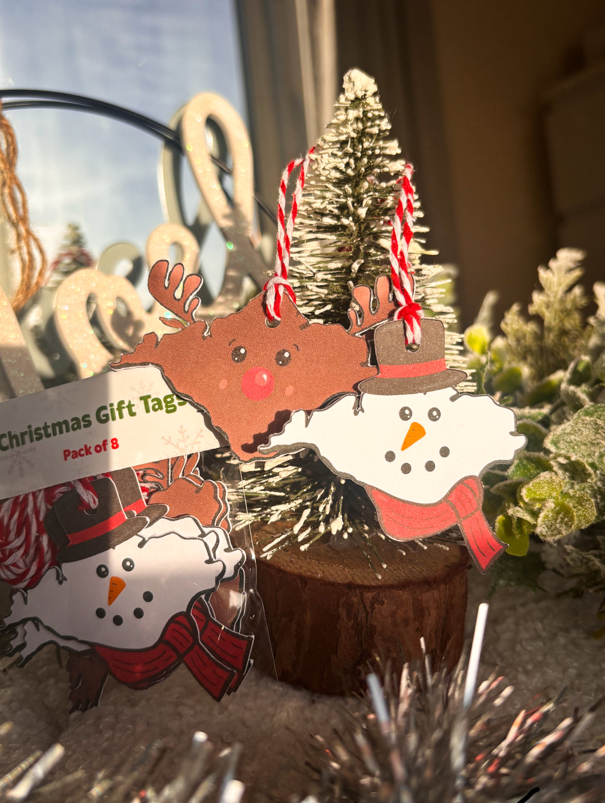 Isle of Wight Christmas Gift Tags Mixed