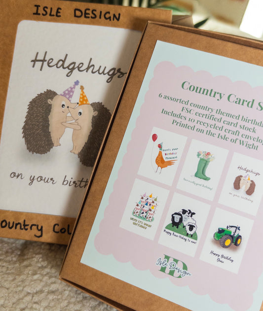 Countryside Card Pack Multipack of 6 Birthday cards