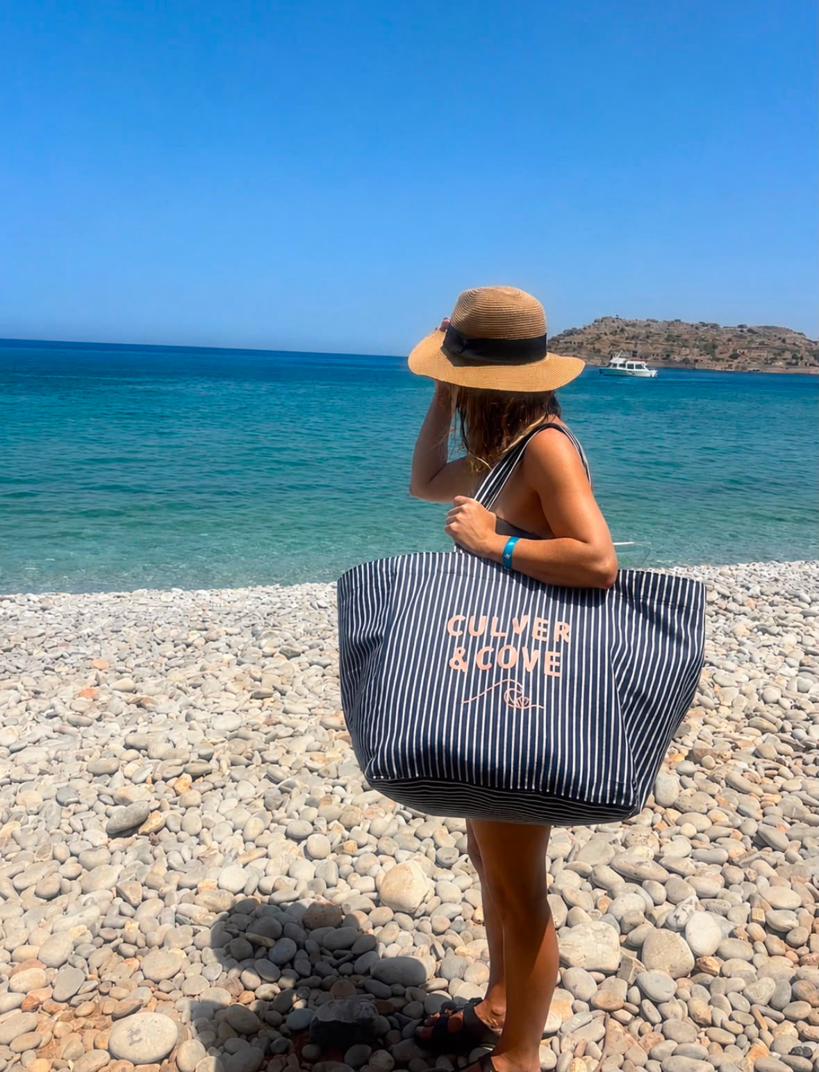 Coastal Stripe Maxi Tote