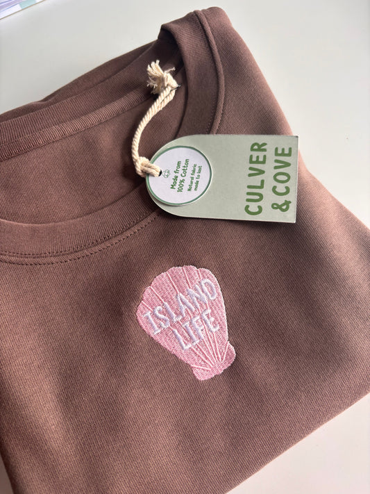 Island Life Jumper, Mocha Brown