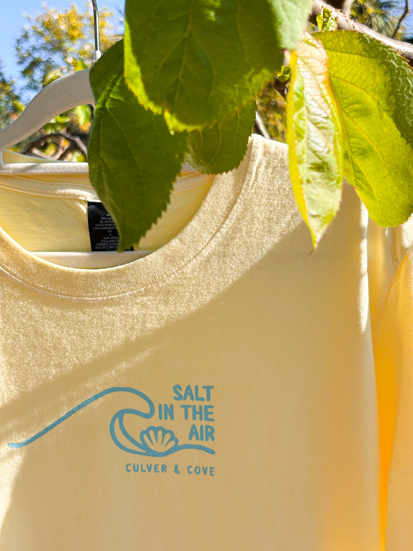 Salt in the Air Unisex Washed Tee - Buttermilk