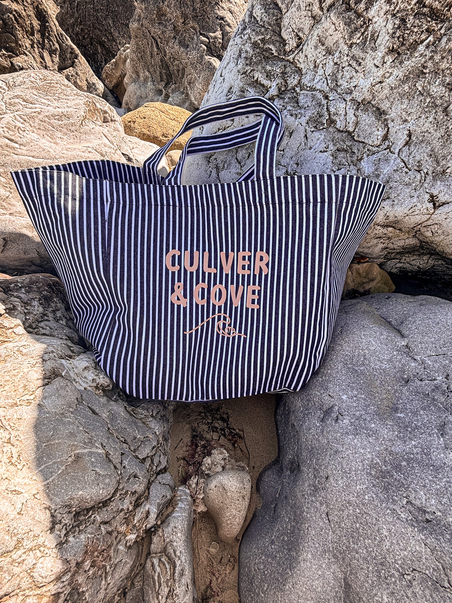 Coastal Stripe Maxi Tote