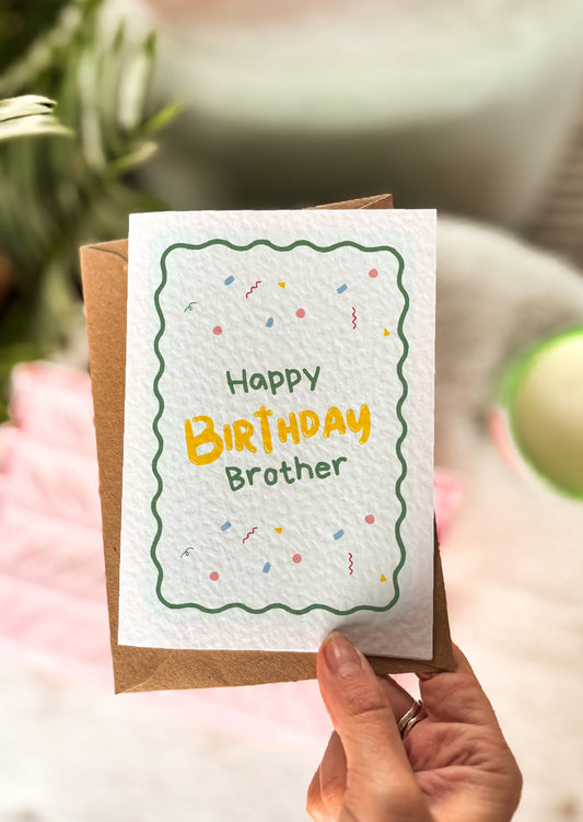 Brother Birthday Card