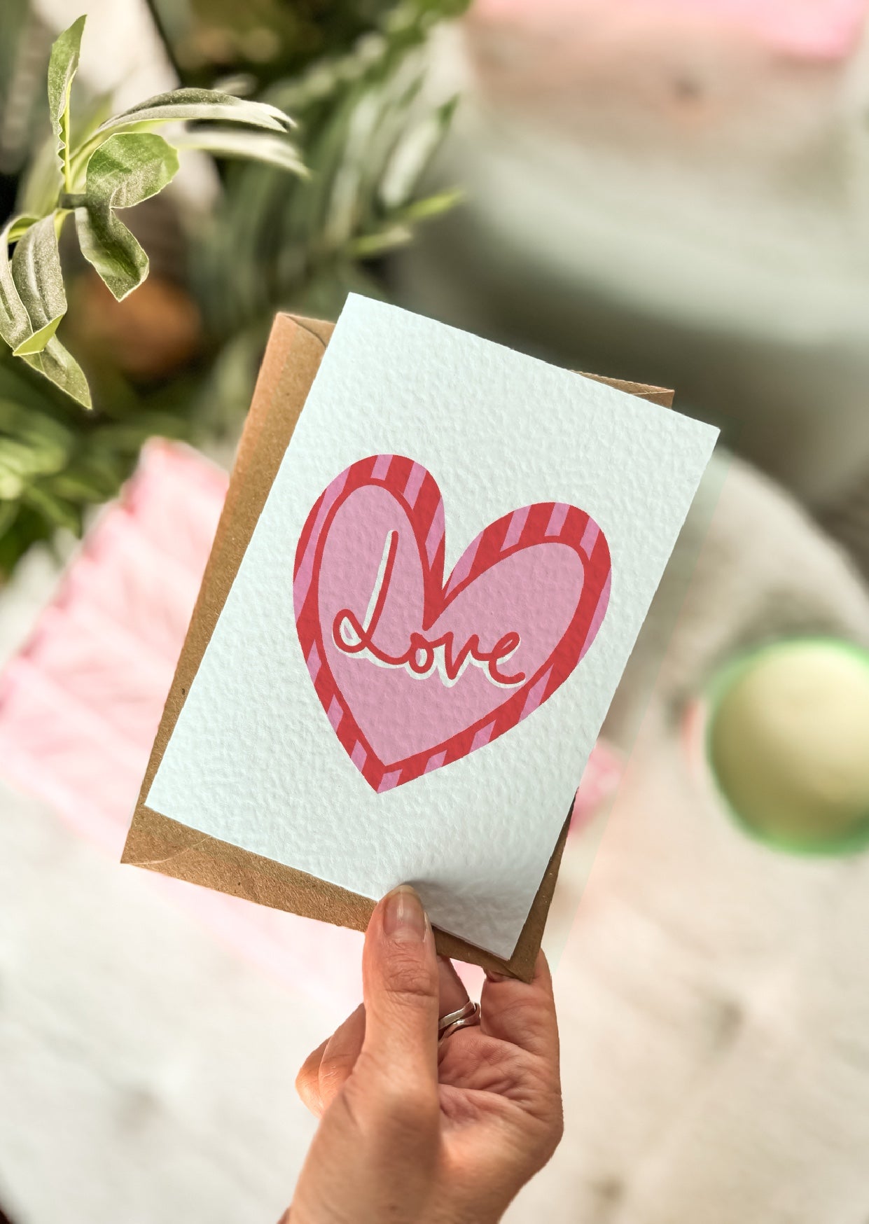 Love Heart Valentines Card