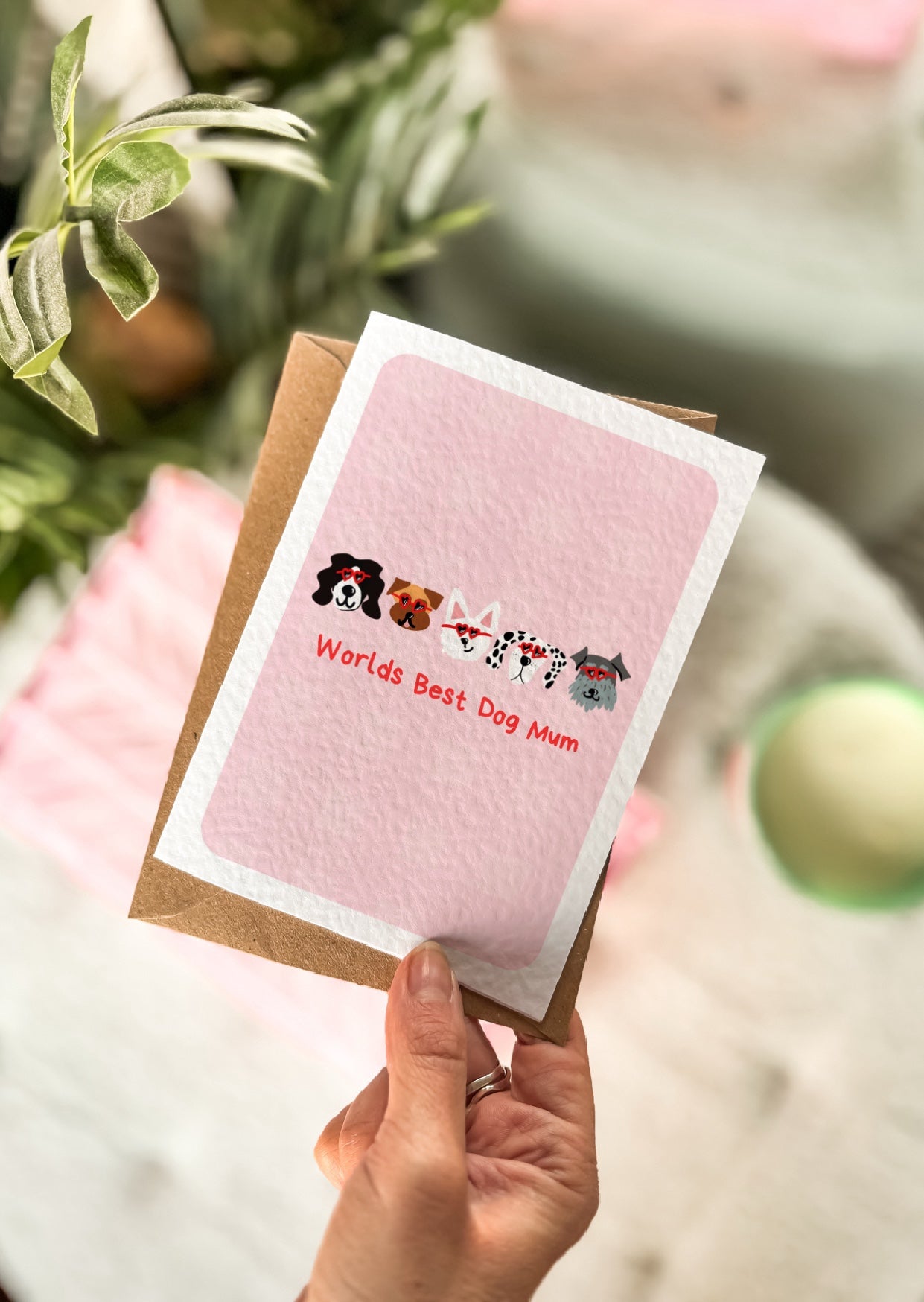 Worlds Best Dog Mum Card