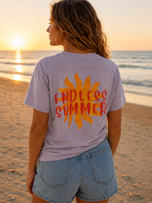 Endless Summer Vintage Wash Tee - Lavender